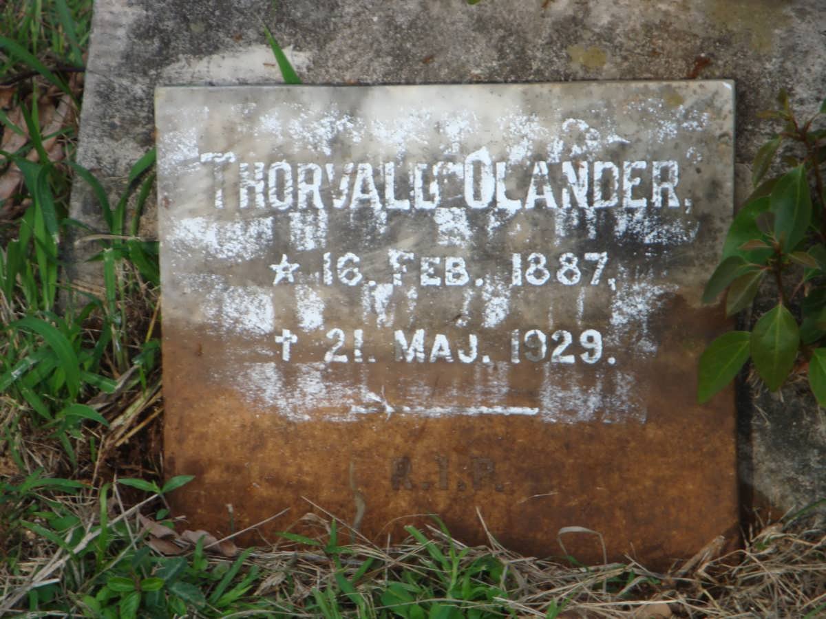 OLANDER Thorvald 1887-1929