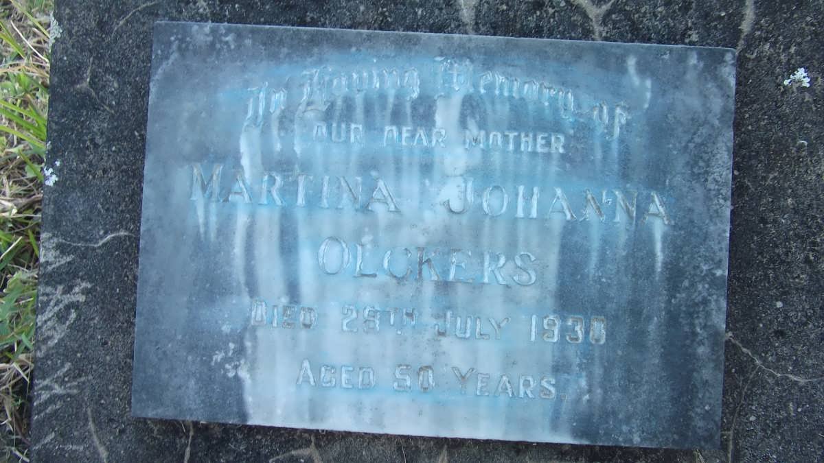 OLCKERS Martina Johanna -1930