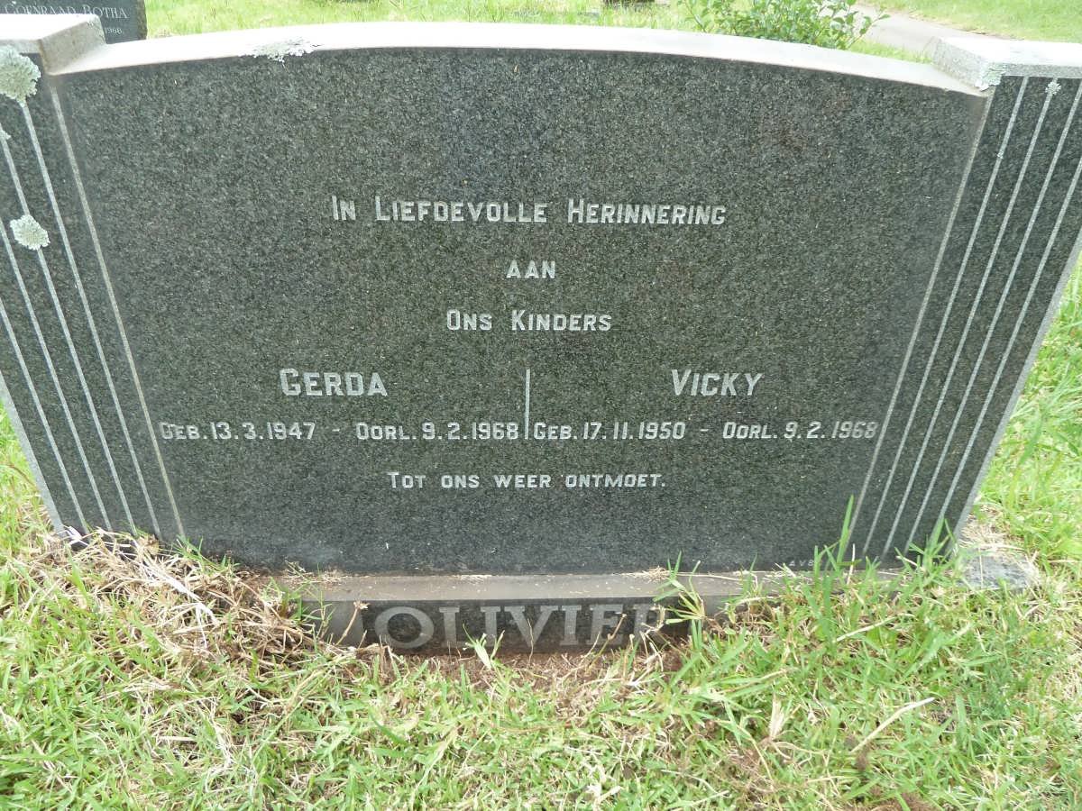 OLIVIER Gerda 1947-1968 :: OLIVIER Vicky 1950-1968