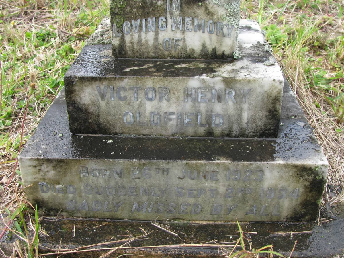 OLDFIELD Victor Henry 1929-1934