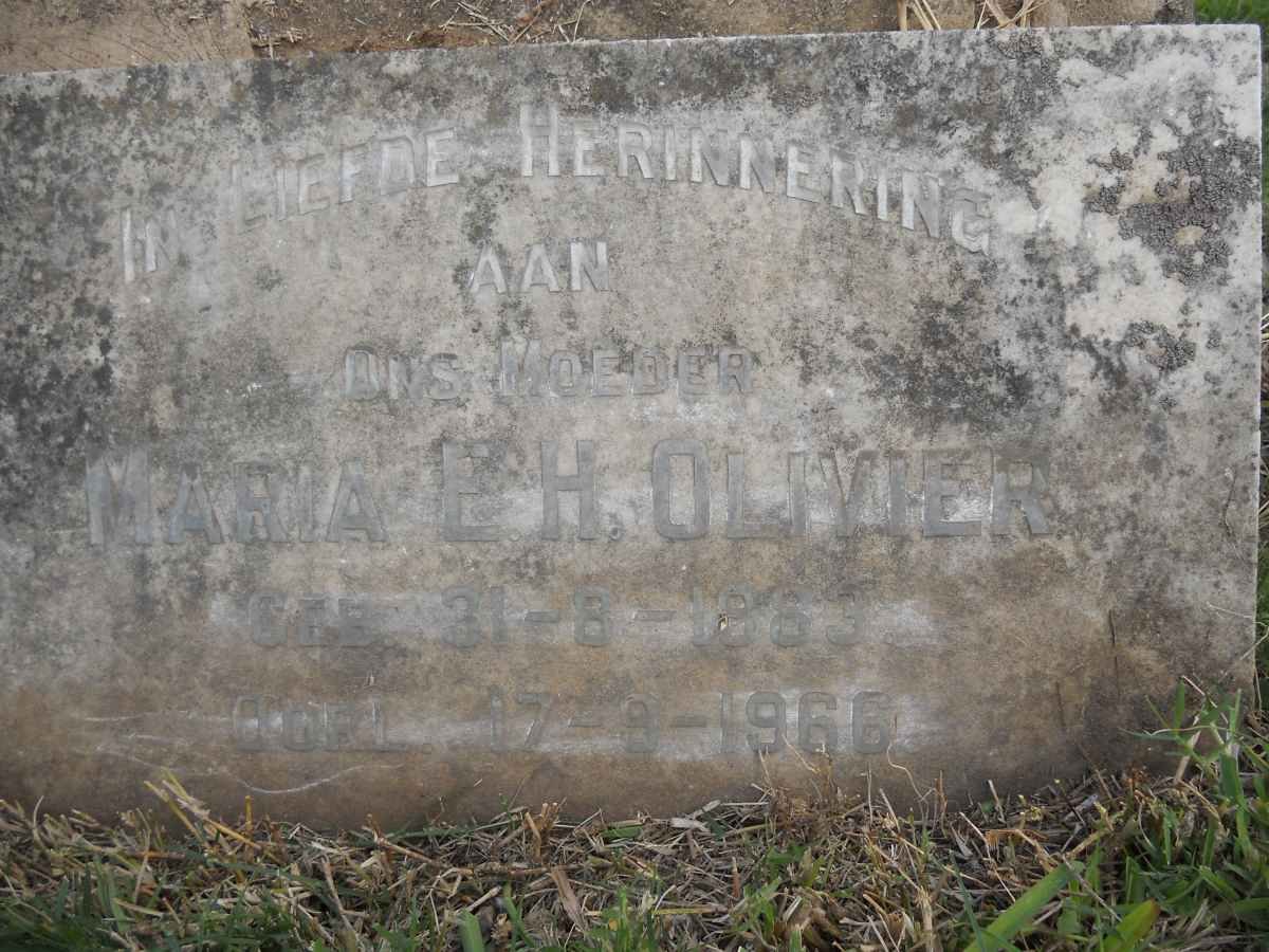 OLIVIER Maria E.H. 1883-1966