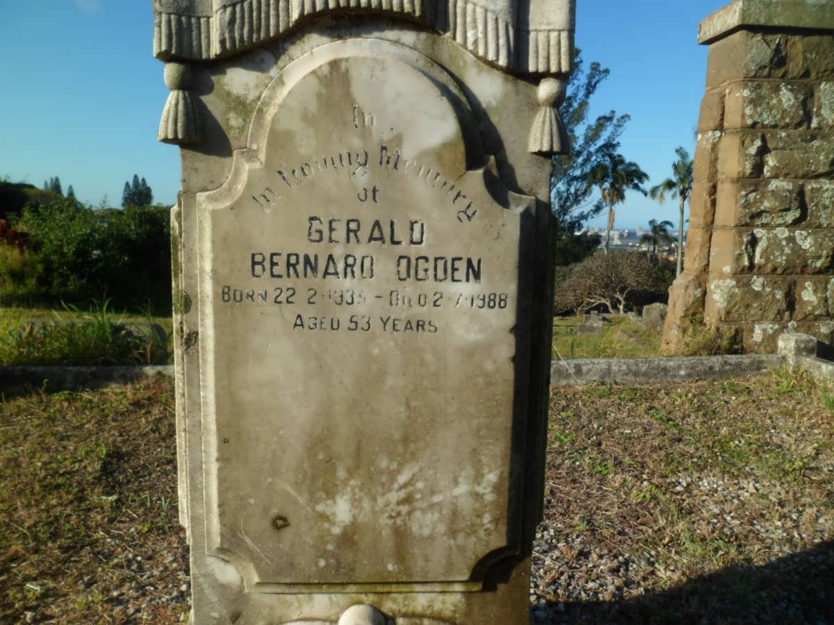 OGDEN Gerald Bernard 1935-1988