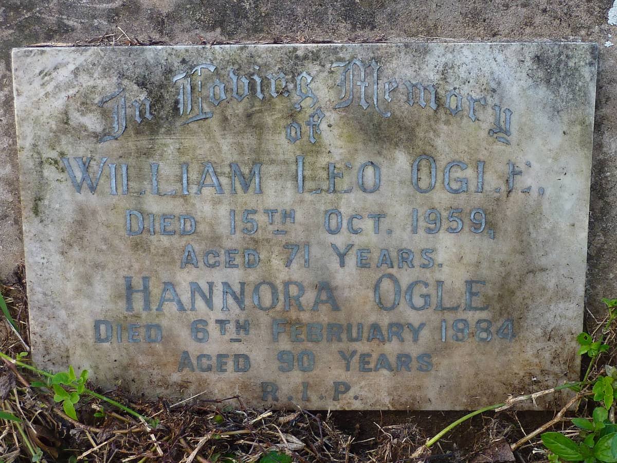 OGLE William Leo -1959 &amp; Hannora -1984