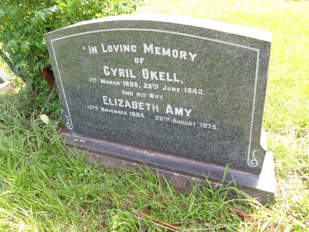 OKELL Cyril 1890-1943 &amp; Elizabeth Amy 1884-1975