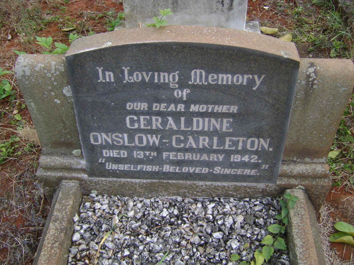 ONSLOW-CARLETON Geraldine -1942