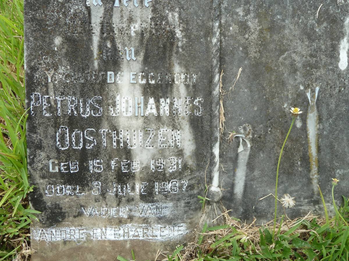 OOSTHUIZEN Petrus Johannes 1931-1967