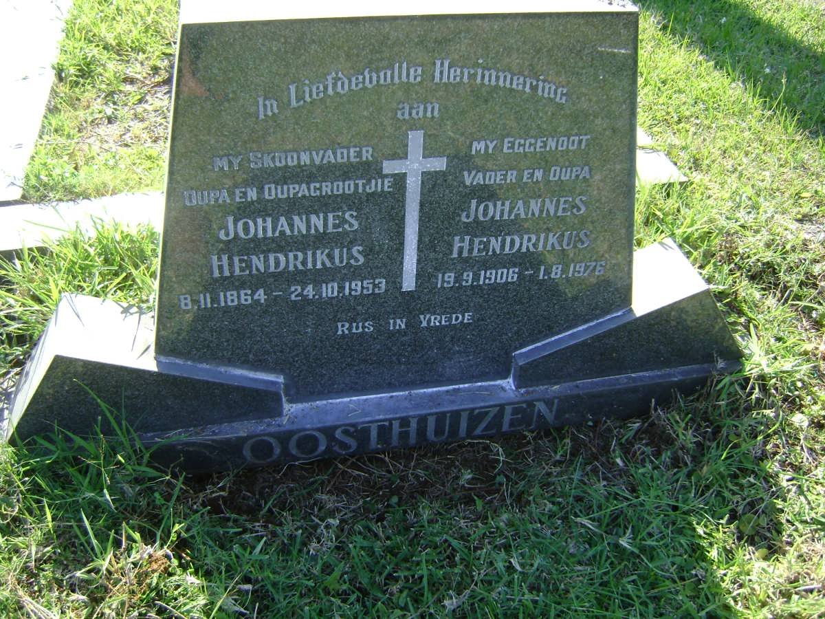 OOSTHUIZEN Johannes Hendrikus 1864-1953 :: OOSTHUIZEN Johannes Hendrikus 1906-1976