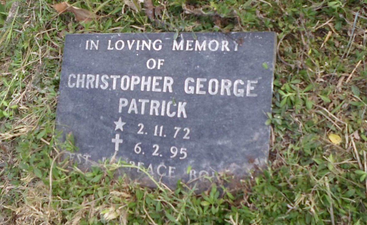 OOSTHUIZEN Christopher George Patrick 1972-1995