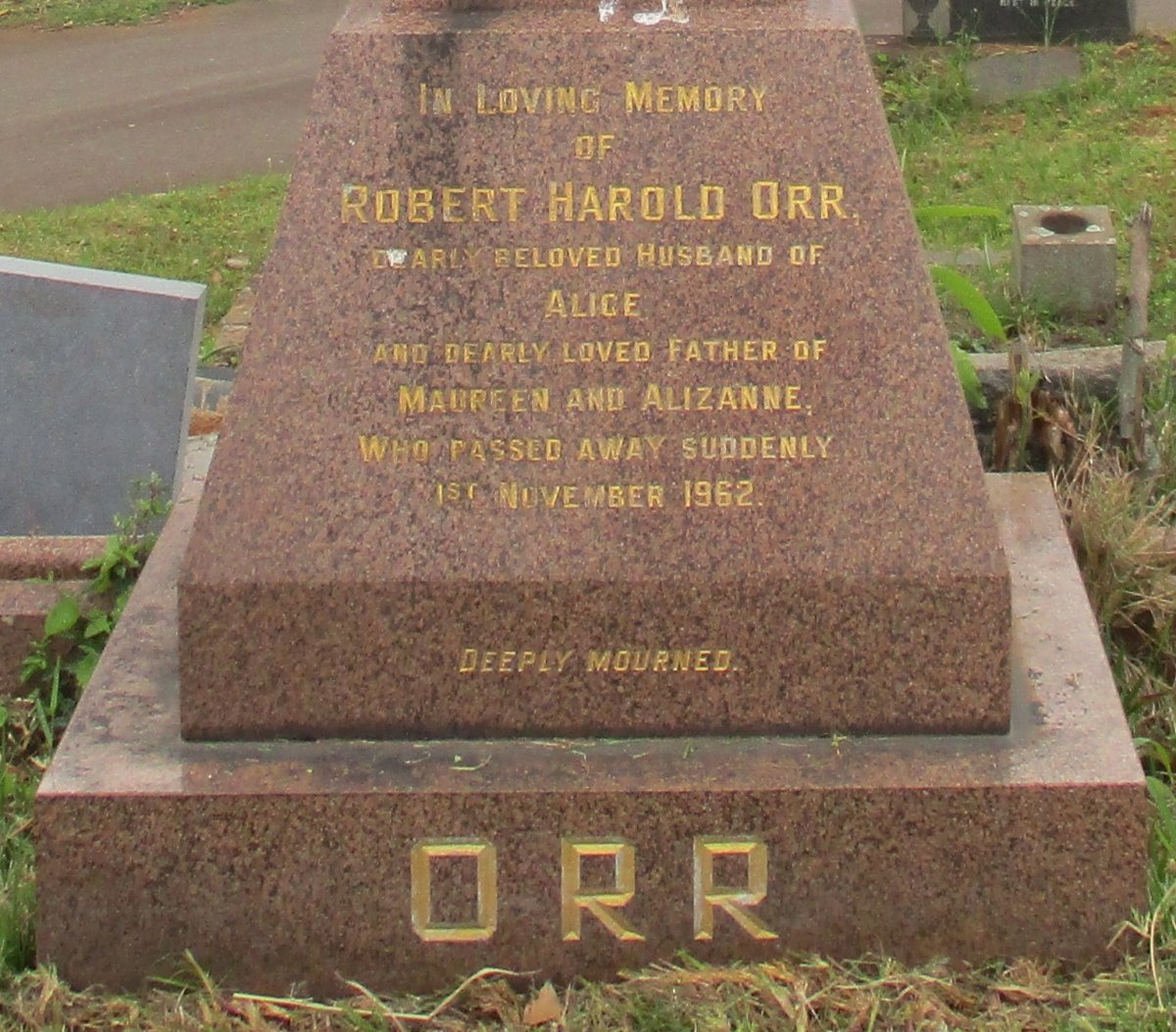 ORR Robert Harold -1962