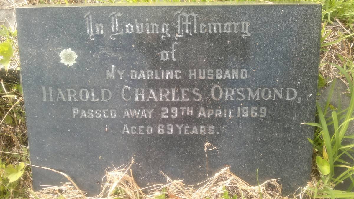 ORSMOND Harold Charles -1969