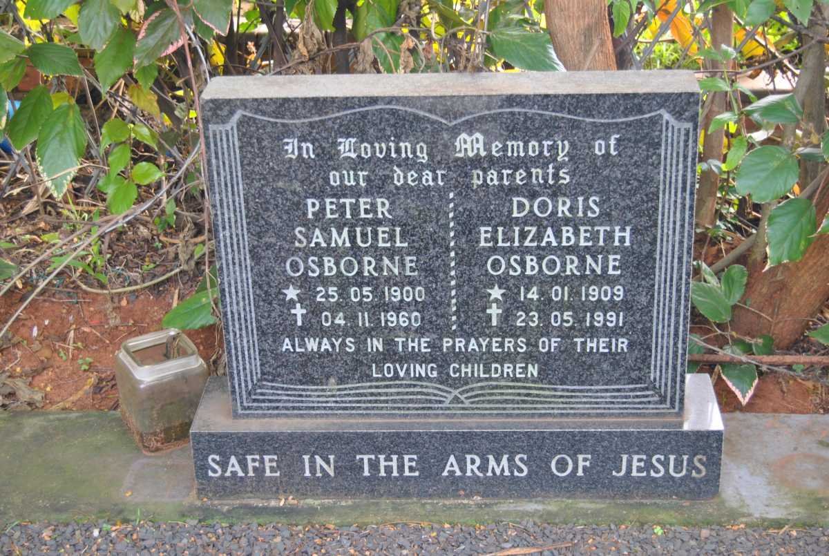 OSBORNE Peter Samuel 1900-1960 &amp; Doris Elizabeth 1909-1991