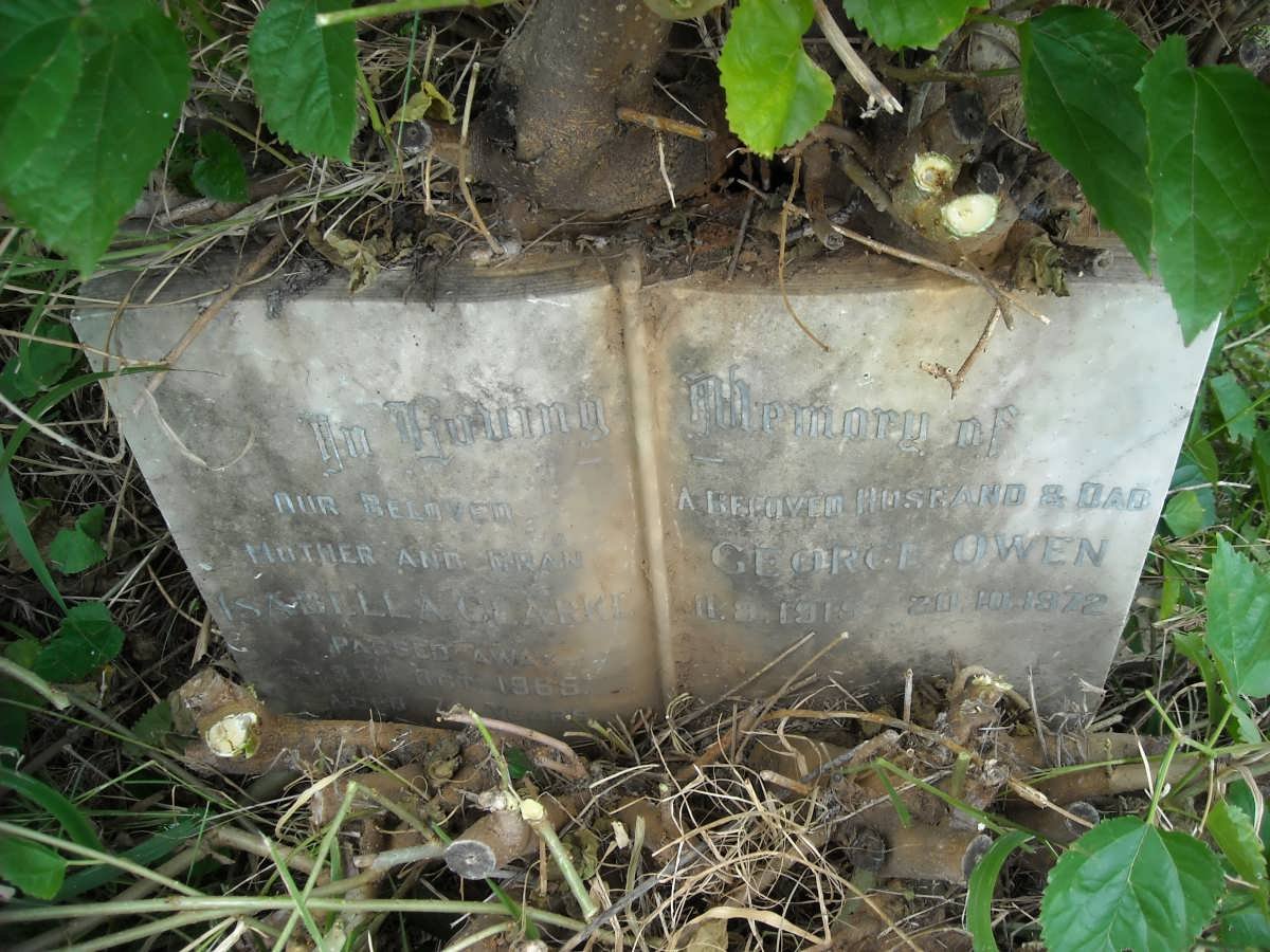 OWEN George 1915-1972 &amp; Isabella CLARKE -1965