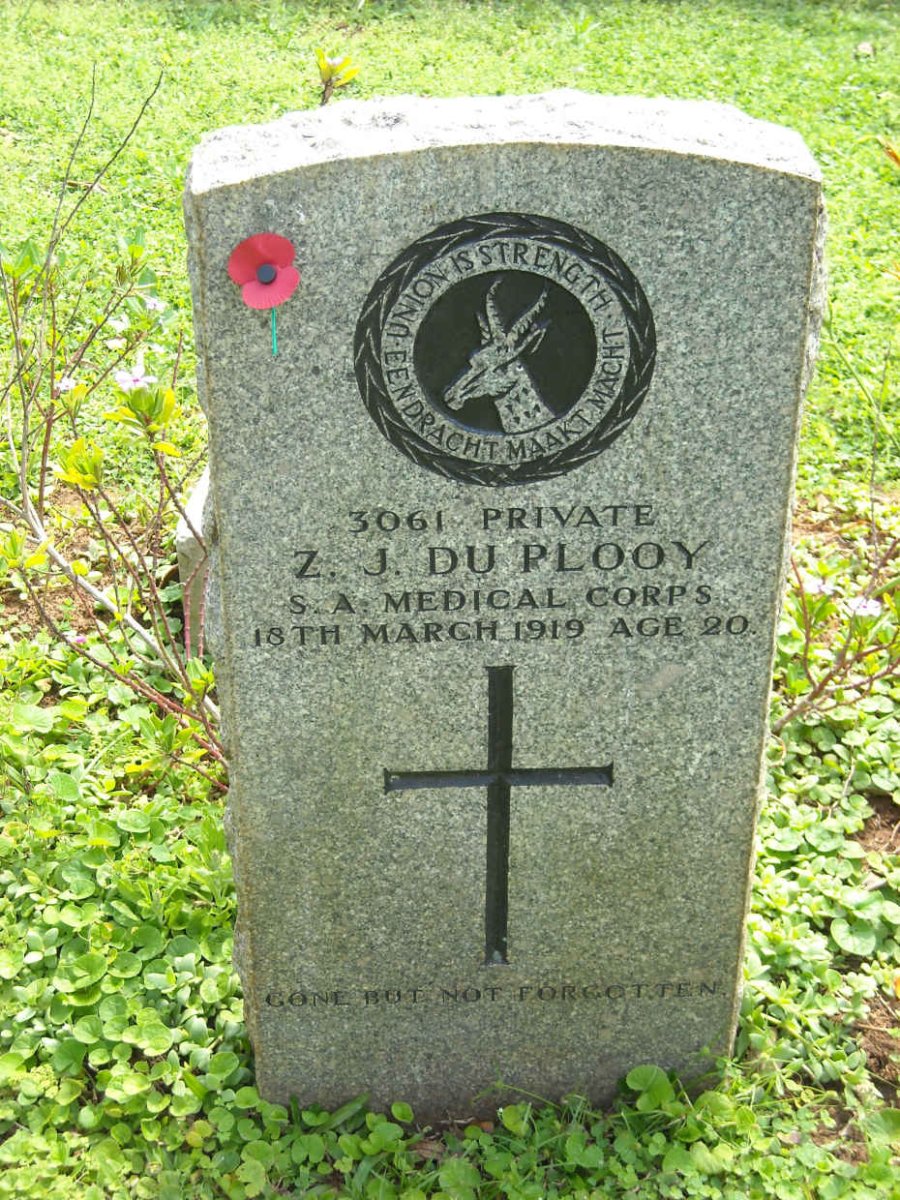 PLOOY Z.J., du -1919