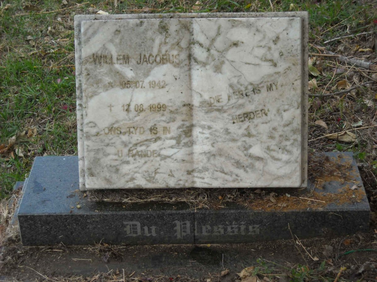 PLESSIS Willem Jacobus, du 1942-1999