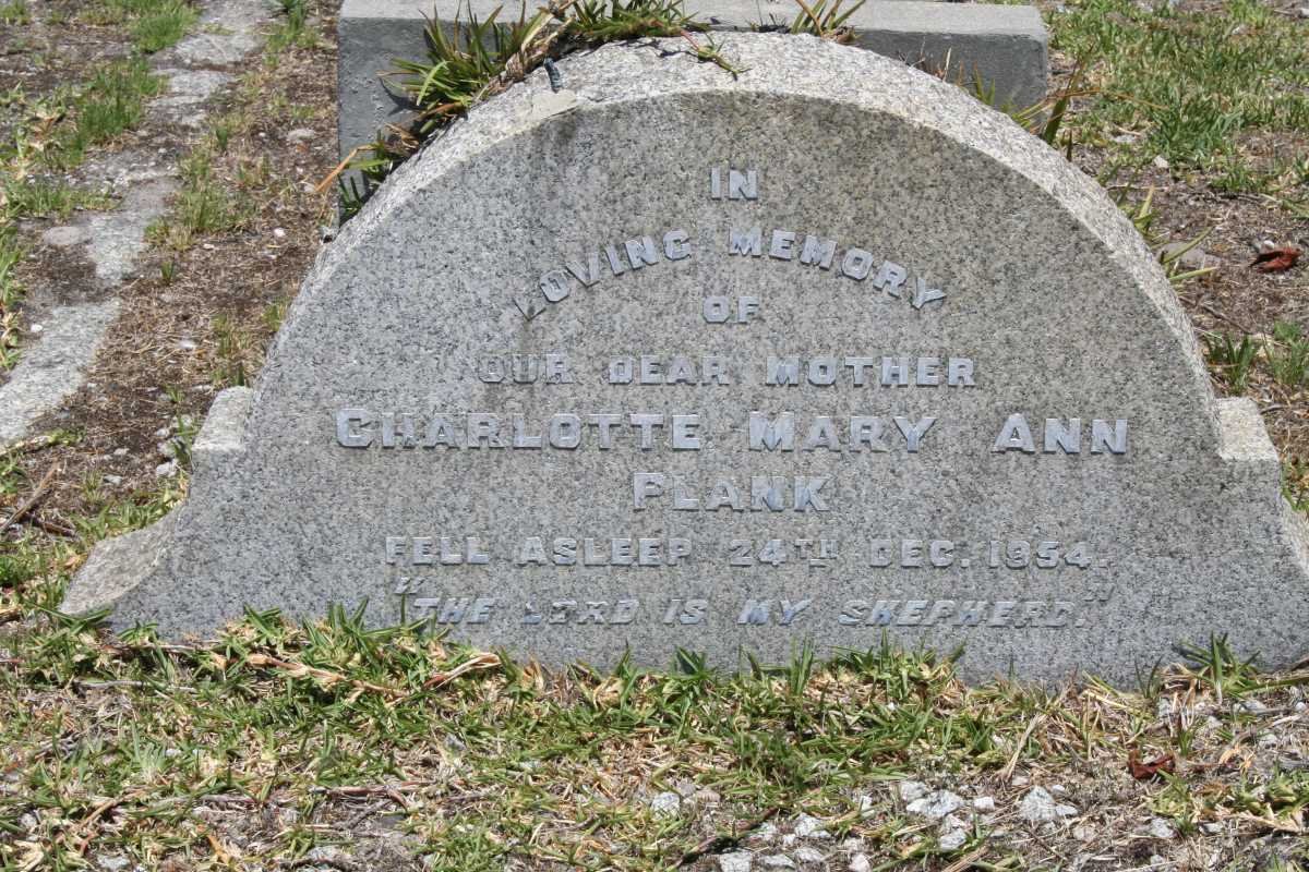 PLANK Charlotte Mary Ann -1954
