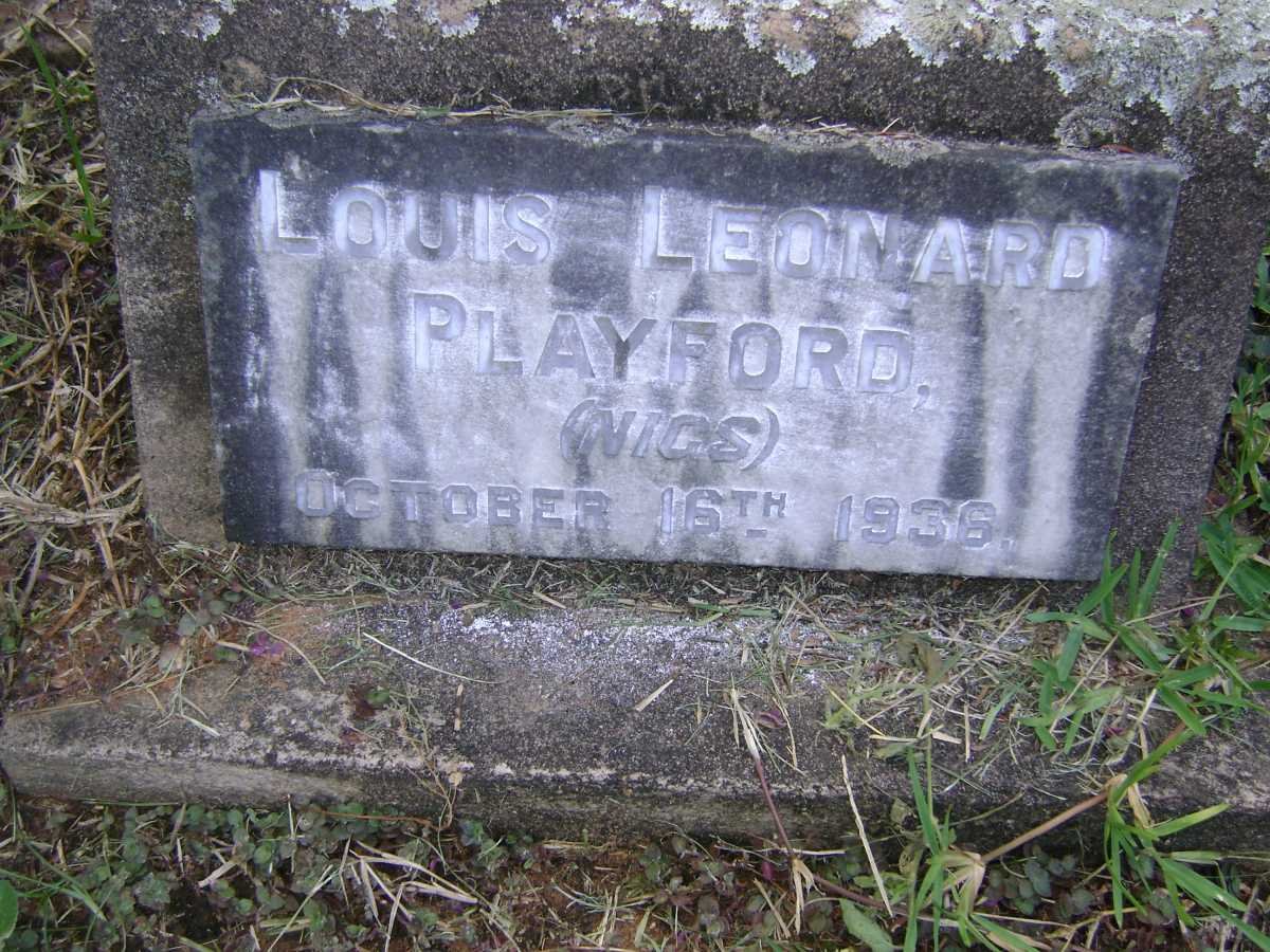 PLAYFORD Louis Leonard -1936
