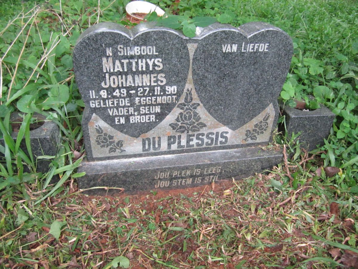 PLESSIS Matthys Johannes, du 1949-1990