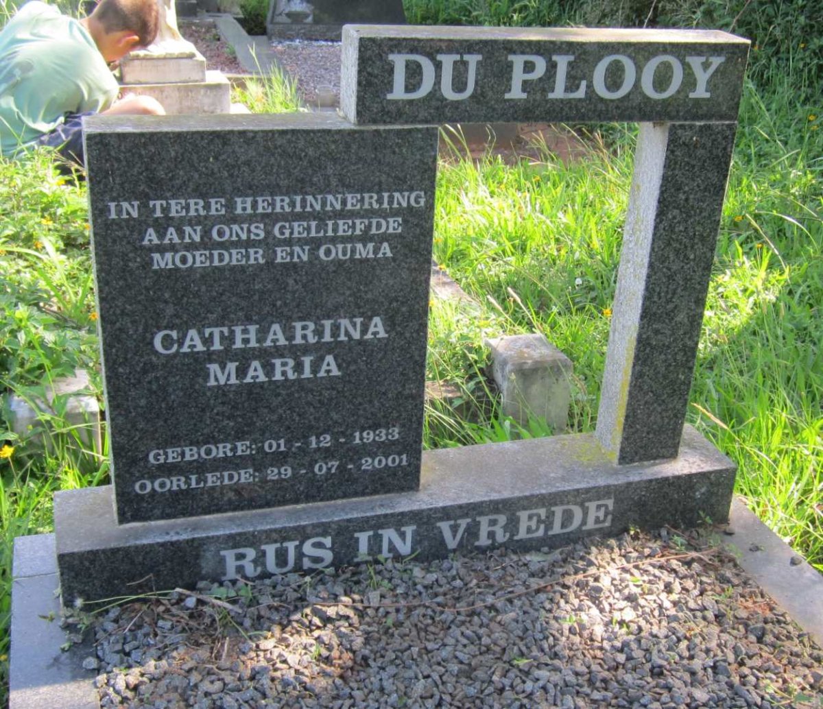 PLOOY Catharina Maria, du 1933-2001