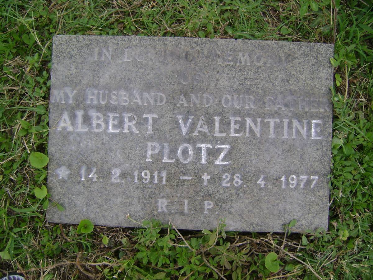 PLOTZ Albert Valentine 1911-1977