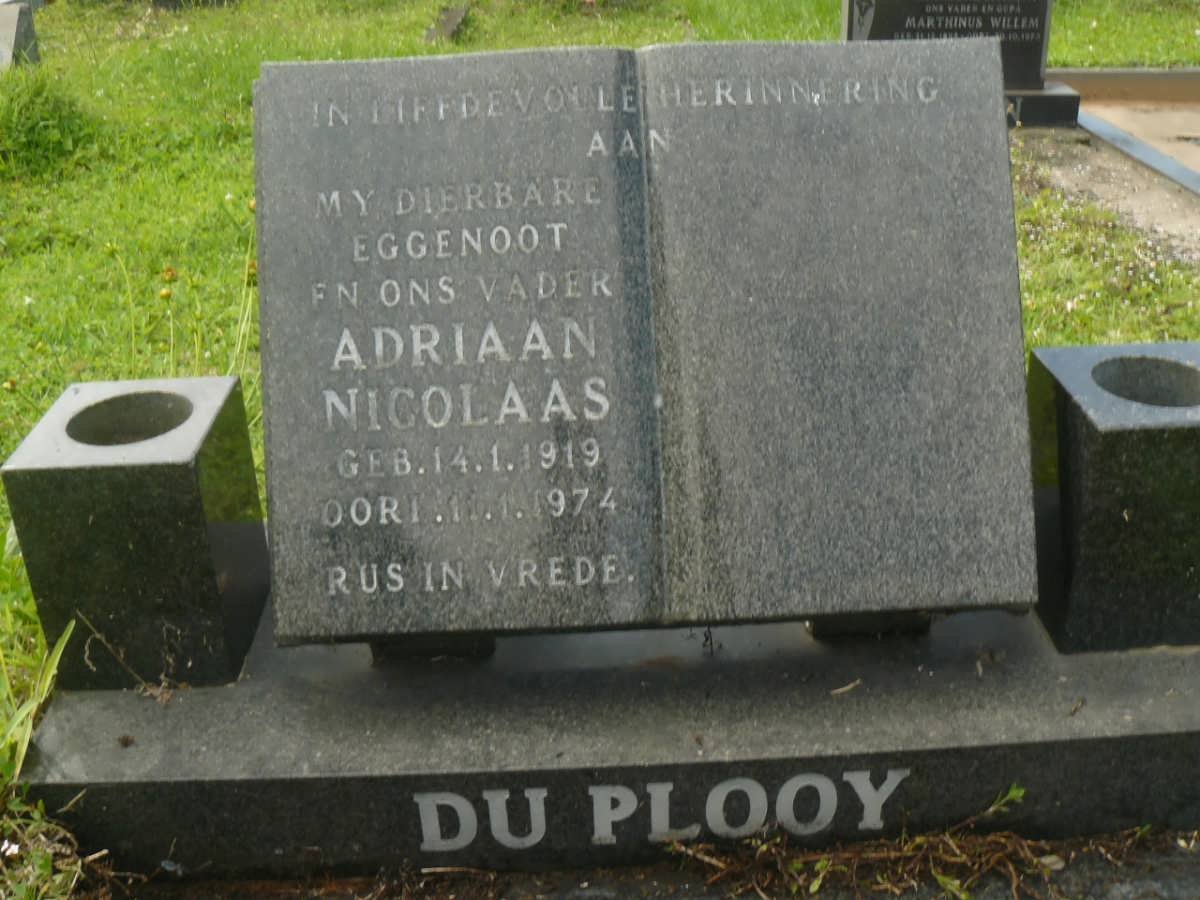 PLOOY Adriaan Nicolaas, du 1919-1974