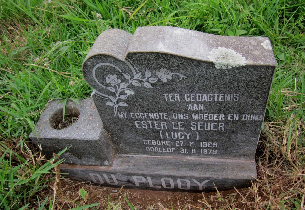 PLOOY Ester le Seuer, du 1929-1979