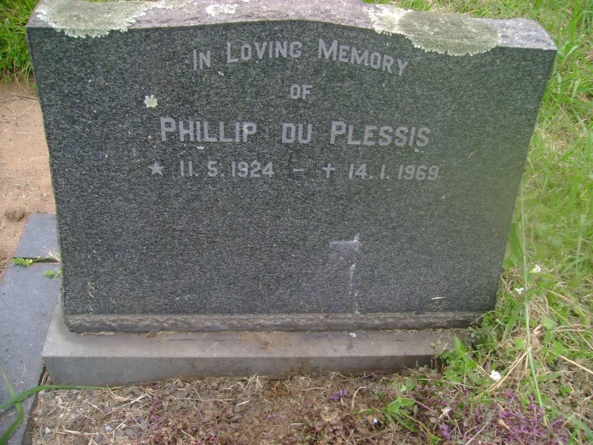 PLESSIS Phillip, du 1924-1969