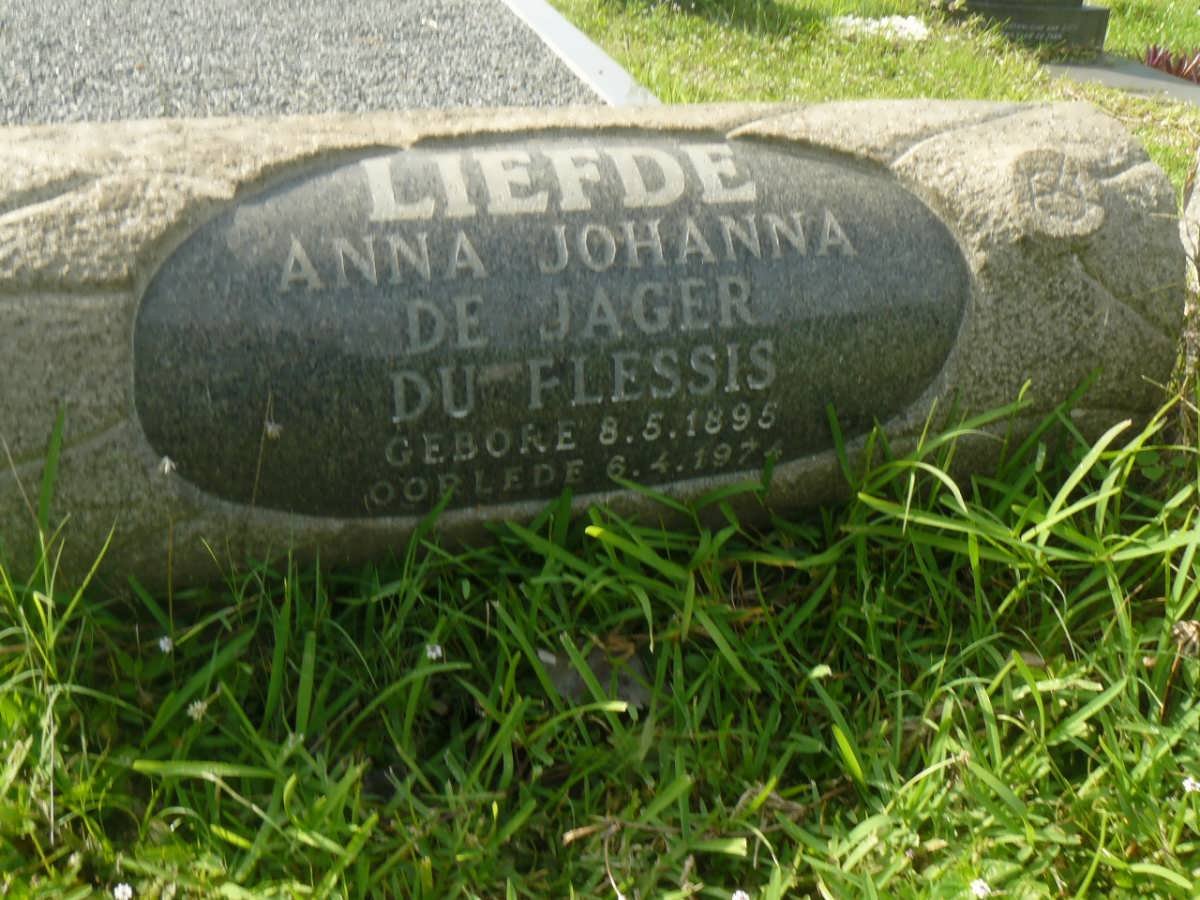 PLESSIS Anna Johanna De Jager, du 1895-1974