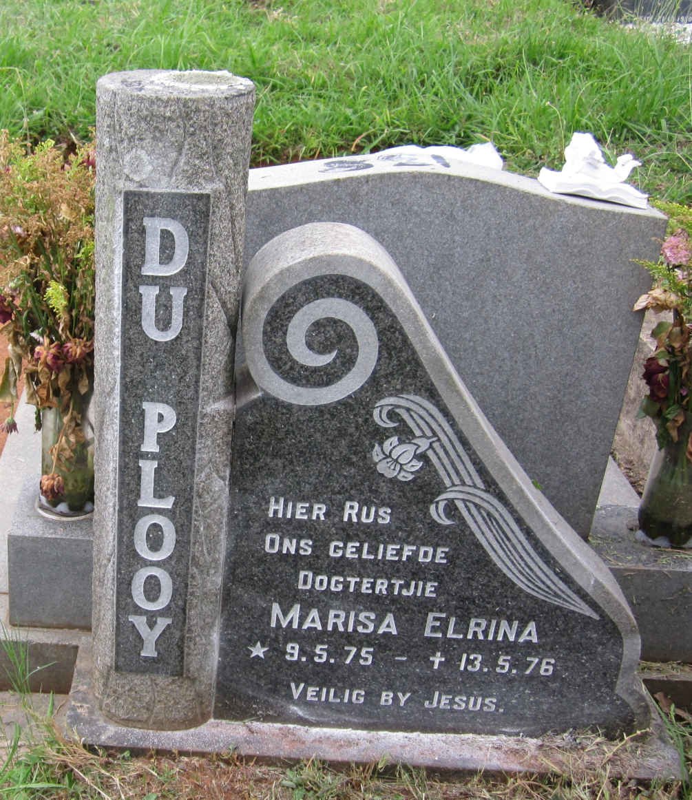 PLOOY Marisa Elrina, du 1975-1976