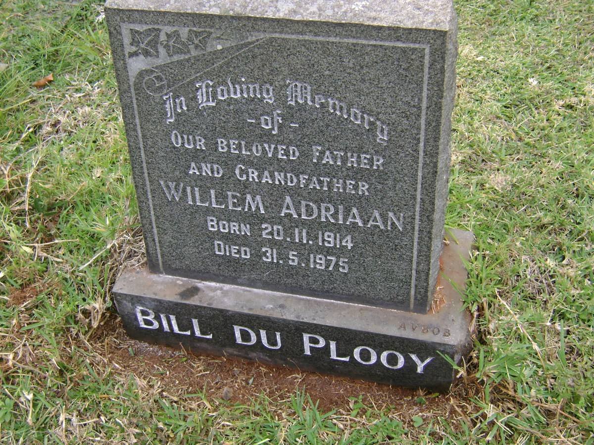 PLOOY Willem Adriaan, du 1914-1975