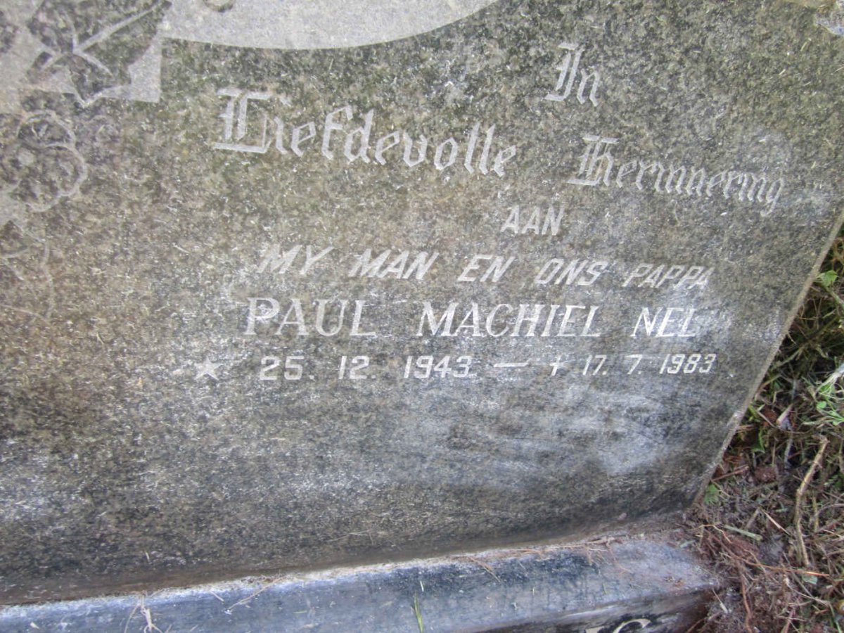 PLESSIS Paul Machiel Nel, du 1943-1983