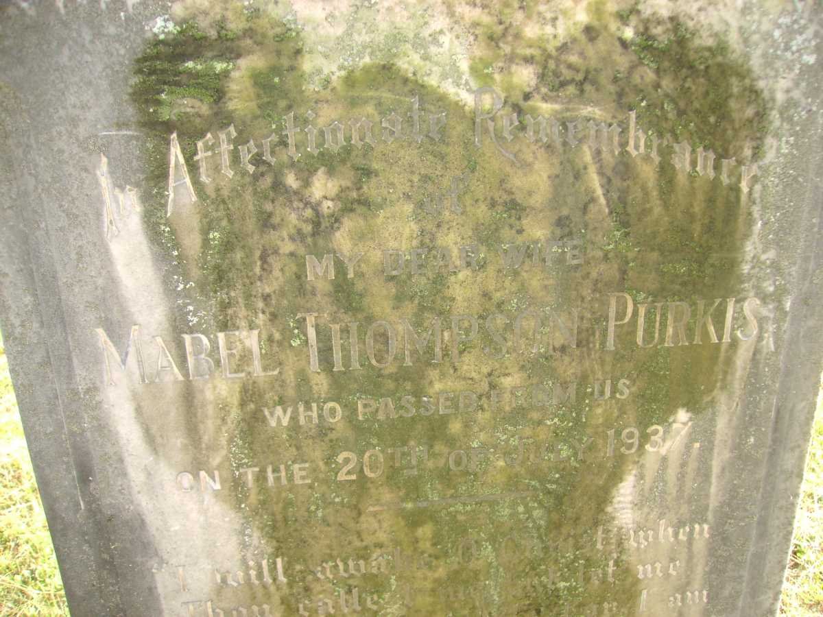 PURKIS Mabel Thompson -1937