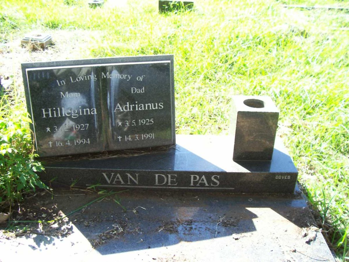 PAS Adrianus, van de 1925-1991 &amp; Hillegina 1927-1994
