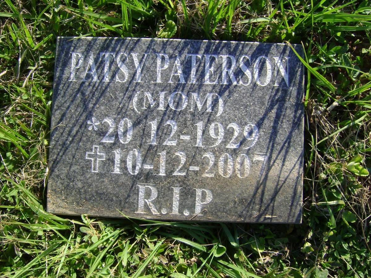 PATERSON Patsy 1929-2007