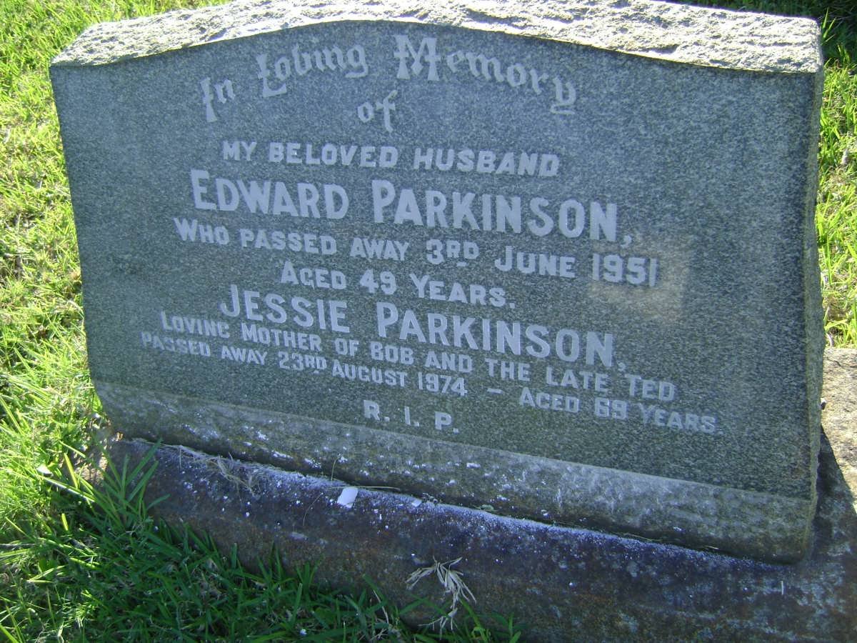 PARKINSON Edward -1951 &amp; Jessie -1974
