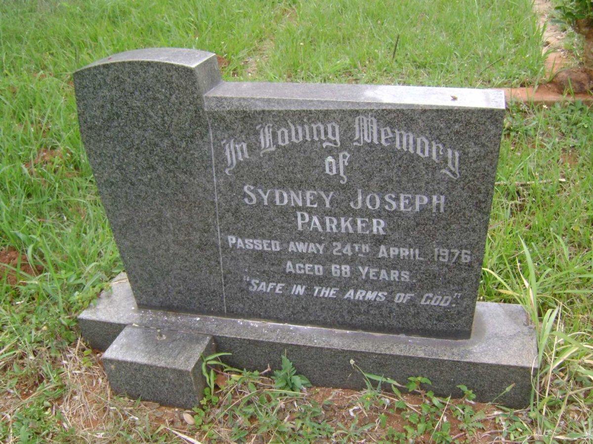 PARKER Sydney Joseph -1976