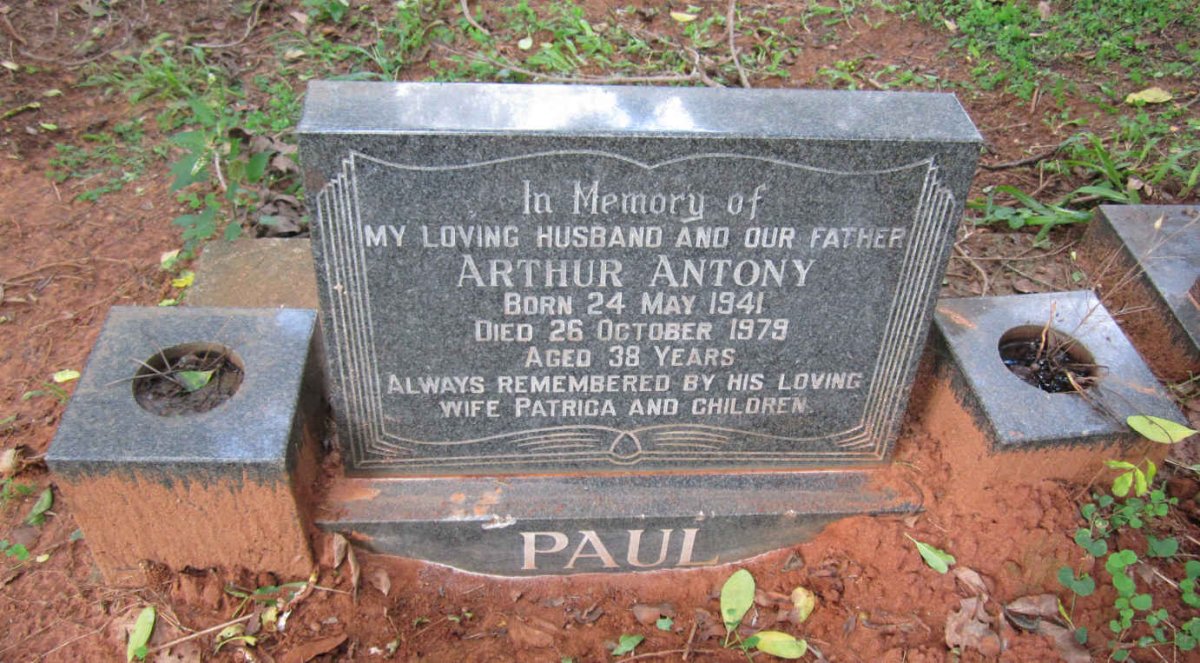 PAUL Arthur Antony 1941-1979