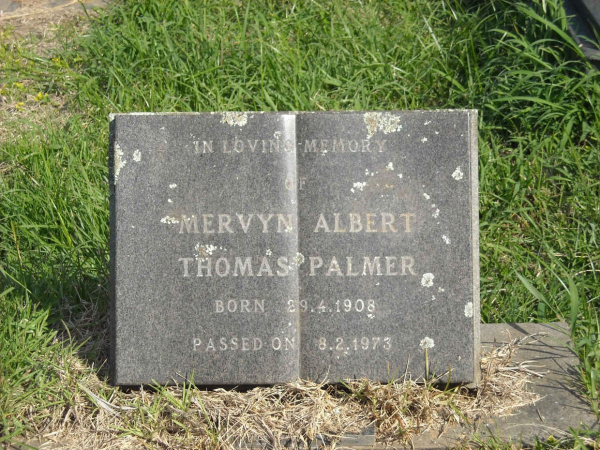 PALMER Mervyn Albert Thomas 1908-1973