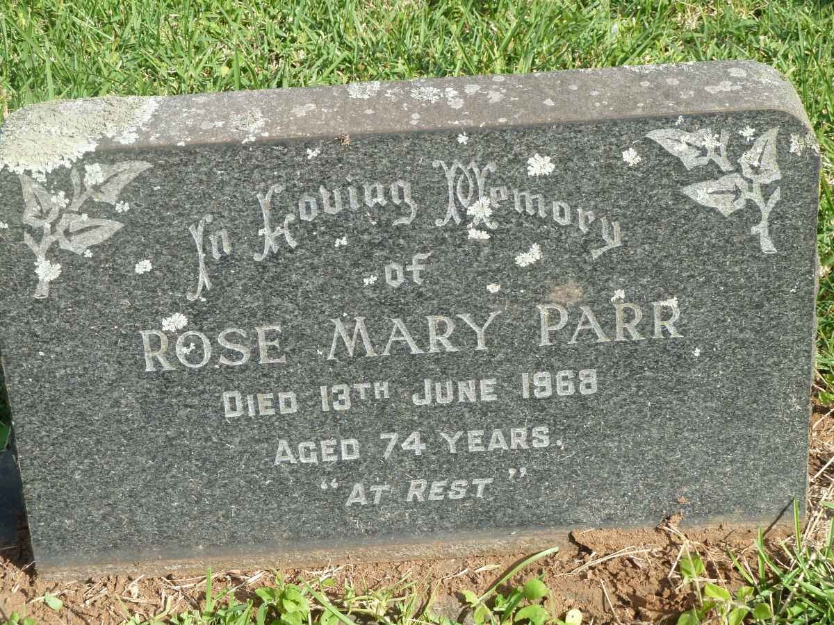 PARR Rose Mary -1968