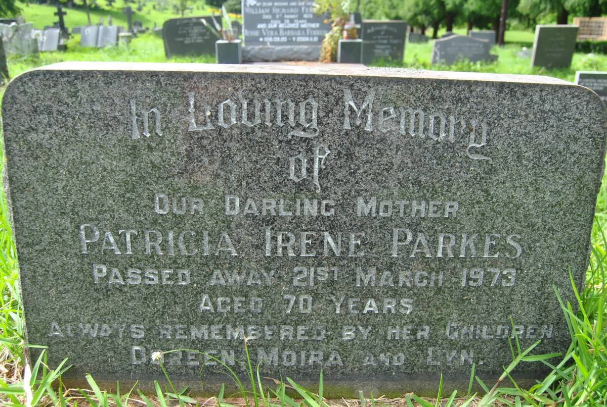 PARKES Patricia Irene  -1973