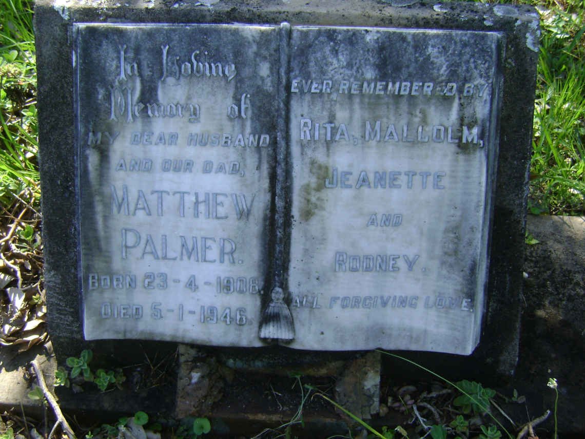 PALMER Matthew 1908-1946