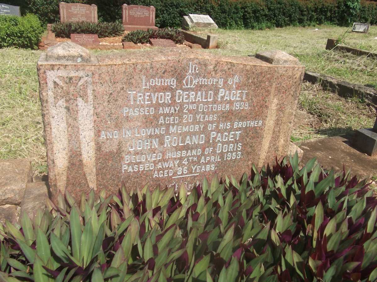 PAGET Trevor Gerald -1939 :: PAGET John Roland -1953