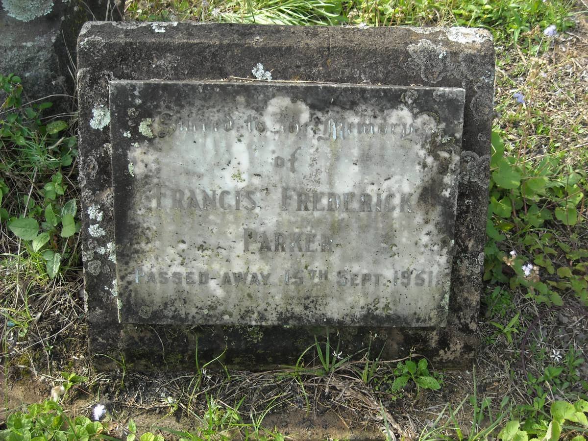 PARKER Francis Frederick -1951