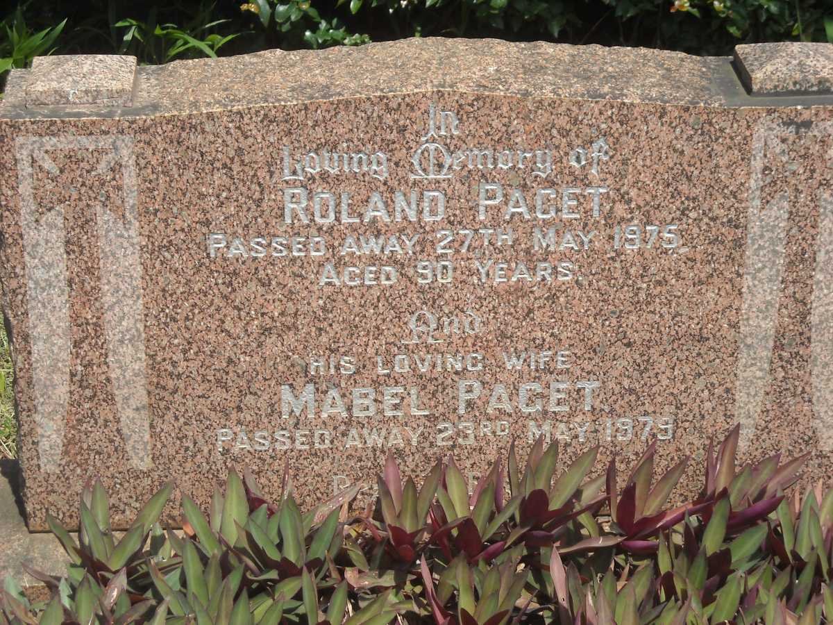 PAGET Roland -1975 &amp; Mabel -1979
