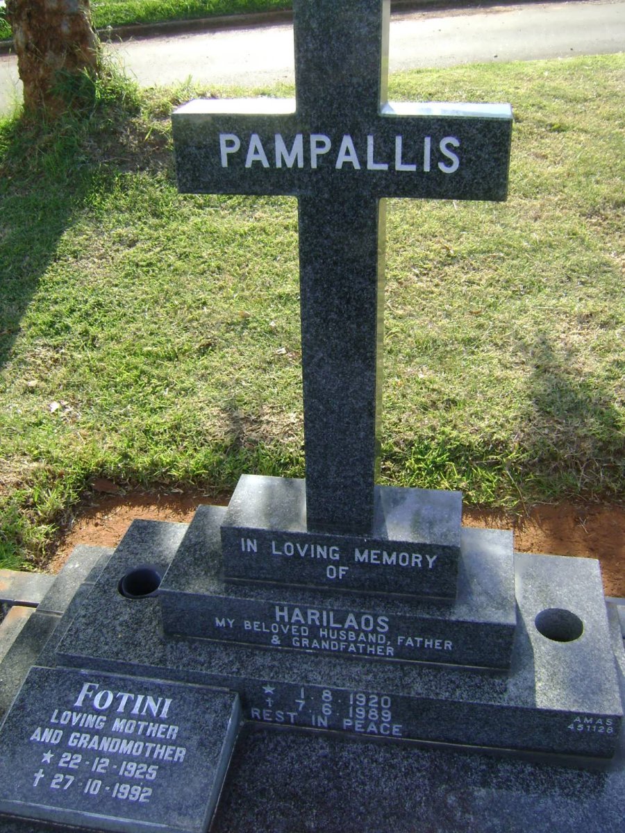 PAMPALLIS Harilaos 1920-1989 &amp; Fotini 1925-1992