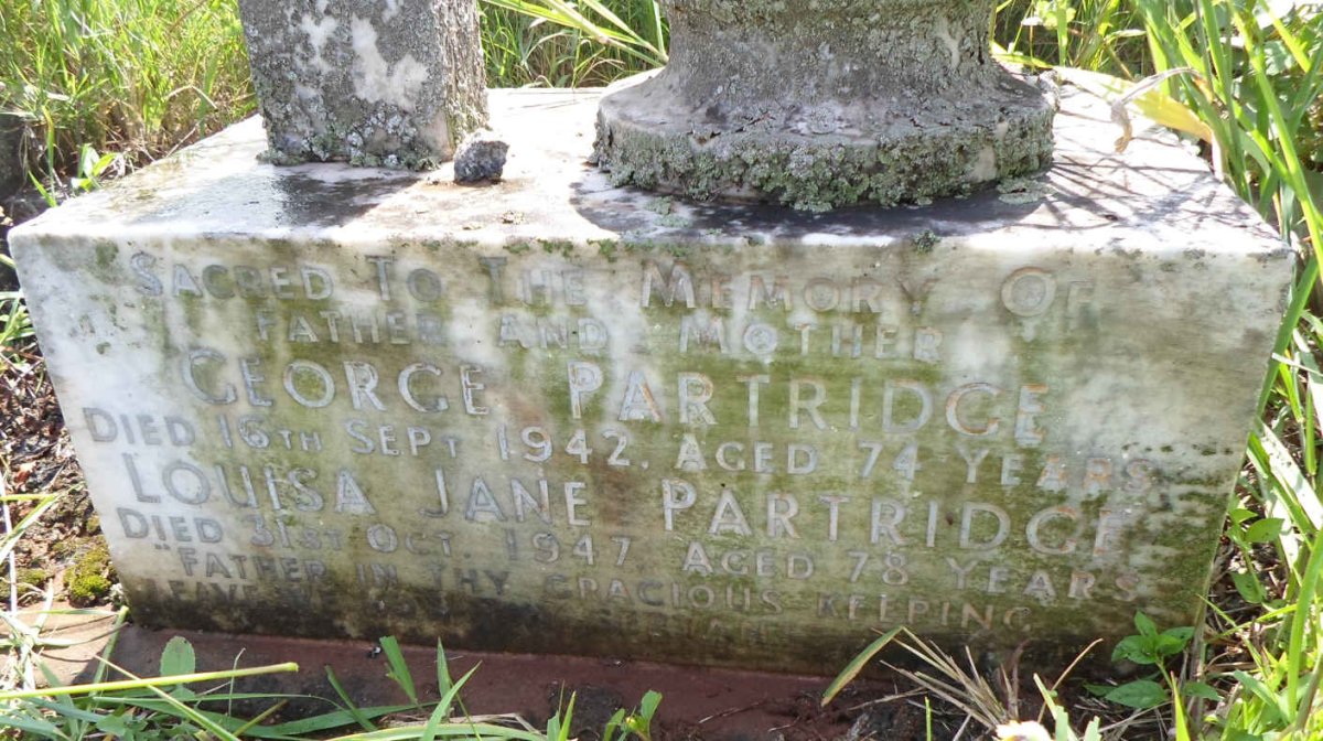 PARTRIDGE George -1942 &amp; Louisa Jane -1947