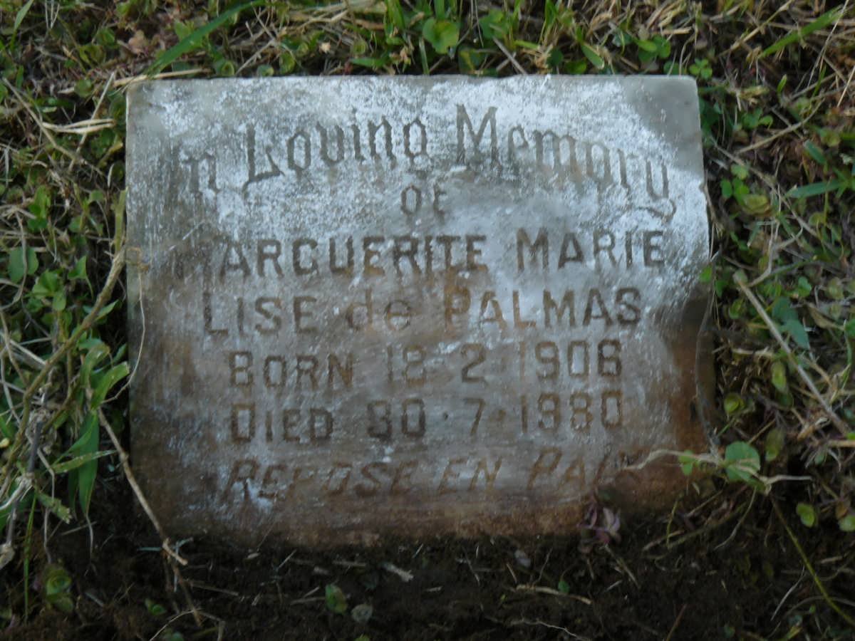 PALMAS Marc, de -1959 :: PALMAS Marguerite Marie Lise, de 1908-1980