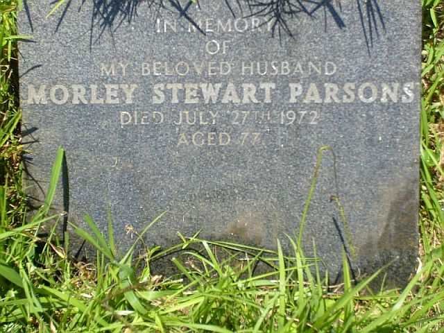 PARSONS Morley Stewart -1972