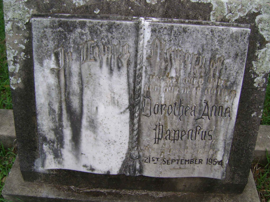 PAPENFUS Dorothea Anna -1954