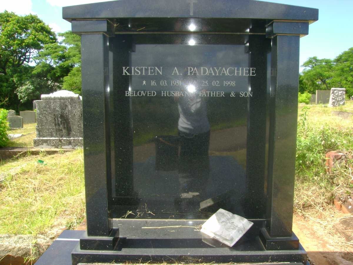 PADAYACHEE Kisten A. 1951-1998