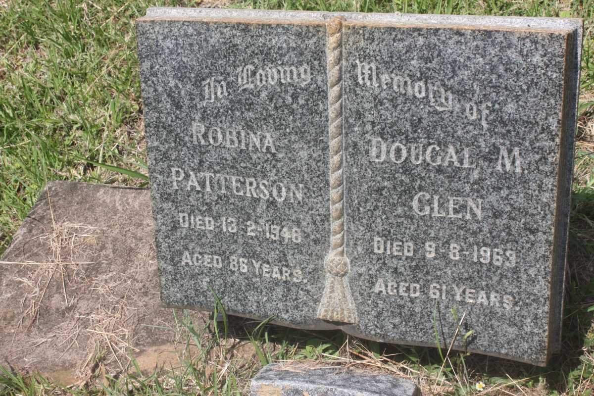 PATTERSON Robina -1948 :: GLEN Dougal M. -1969